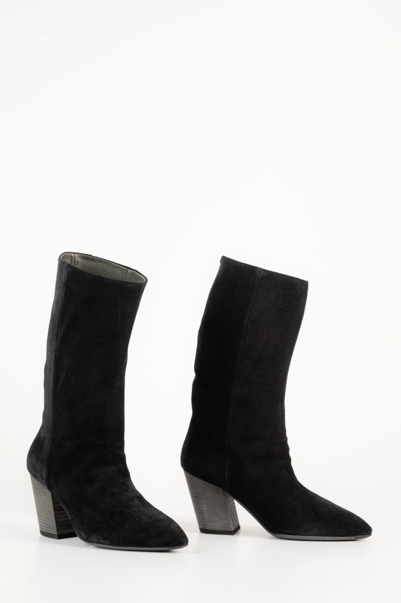 Mid-High Boot Sevre | Antracite Black Suede - Image 6